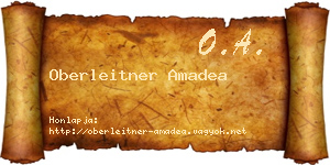 Oberleitner Amadea névjegykártya